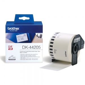 Brother DK-44205 Removable White Paper