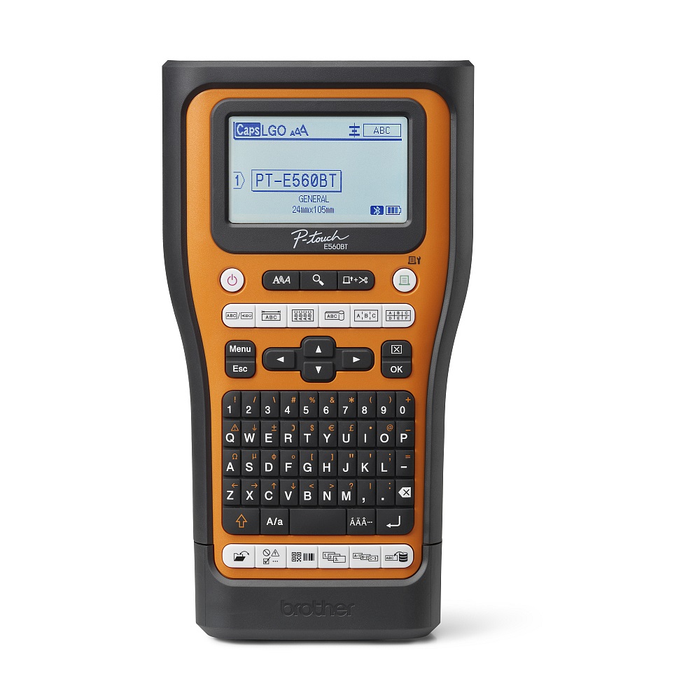 Brother PT-E560BTVP (P-Touch E560BT) Handheld Professional Label Maker ...