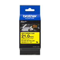 Brother HSe-651E Black on Yellow Heat Shrink Tube - 21mm (New 3:1)