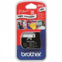 Brother MK-232BZ Red On White Tape -  12mm